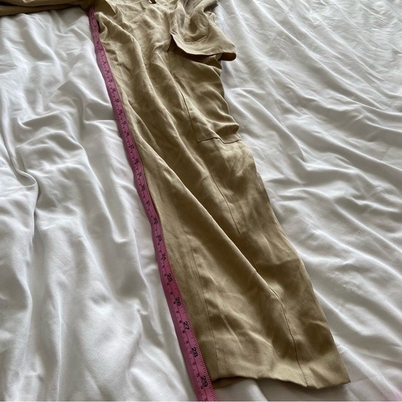 Revolve BCBG Maxazria Paper Bag Pant Pale Khaki Sz XS NWT - Picture 14 of 14